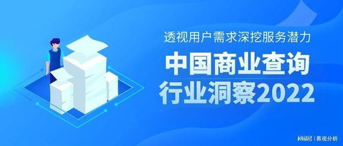 透視用戶需求深挖服務潛力 2022中國商業查詢行業洞察